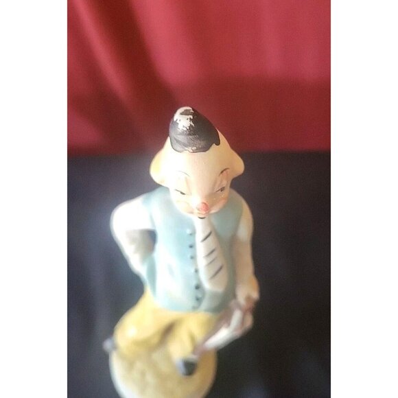 Vintage Hobo Derby 6 1/4" Clown Bisque Figurine - Picture 7 of 10
